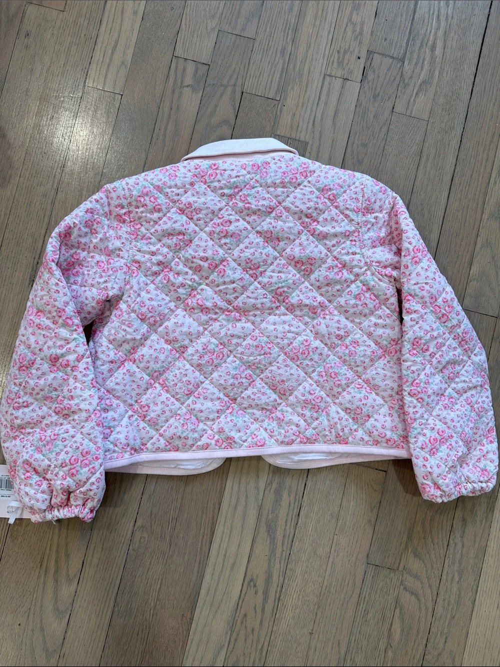 LoveShackFancy x Target Quilted Floral Pink Button-Front Jacket Size L